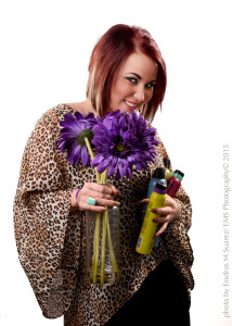 Portrait of Shayna Mandolin Cupples with Flowers